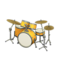 Drum Set (Golden Yellow - Smooth White) NH Icon.png