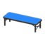 Outdoor Bench (Black - Blue)