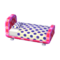 Polka-Dot Bed (Peach Pink - Grape Violet) NL Model.png