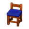 Zen Chair (Dark Wood - Lapis Lazuli) NL Model.png