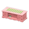 Ranch Lowboard (Pink - Green Gingham) NH Icon.png