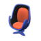 Artsy Chair (Blue - Orange) NH Icon.png