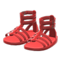 Gladiator Sandals (Red) NH Storage Icon.png