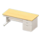 Office Desk (Ivory & Wood) NH Icon.png