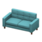 Simple Sofa (Brown - Light Blue) NH Icon.png
