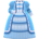 Fashionable royal dress's Blue variant