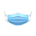 Pleated mask's Blue variant