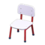 School Chair (White & Red)