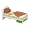 Sloppy Bed (White - Brown) NH Icon.png