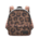 Leopard-print backpack's Brown variant