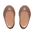 Vinyl Round-Toed Pumps (Brown) NH Icon.png