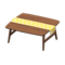 Nordic Table (Dark Wood - Little Flowers) NH Icon.png