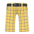 Checkered School Pants (Yellow) NH Icon.png