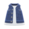 Denim Vest (Navy Blue) NH Icon.png
