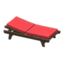 Poolside Bed (Dark Brown - Red)