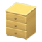 Simple Small Dresser (Natural - Yellow) NH Icon.png