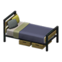Ironwood Bed (Old - Navy) NH Icon.png
