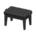 Piano bench's Black variant