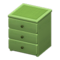 Simple Small Dresser (Green - Green) NH Icon.png