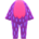 Flashy animal costume's Purple variant