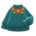 Flower Sweater (Green) NH Icon.png