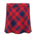 Long Plaid Skirt (Red) NH Icon.png