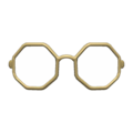 Octagonal Glasses (Gold) NH Icon.png