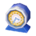 Round clock's Blue variant