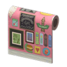 pink diner wall