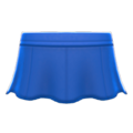 Pleather Flare Skirt (Blue) NH Icon.png