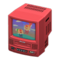 TV with VCR (Red - Cartoon) NH Icon.png