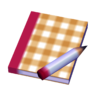 yellow plaid pad