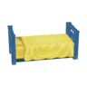 blue bed