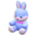 Dreamy rabbit toy's Blue variant