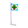 Metal flagpole