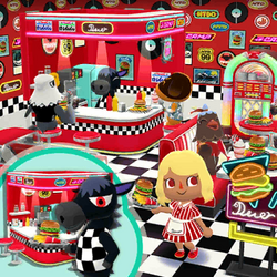 Animal crossing 2024 diner chair