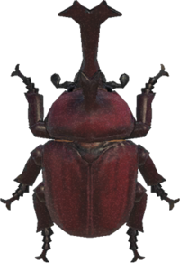 Artwork of Horned Dynastid Dynastid Beetle