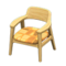 Nordic Chair (Light Wood - Orange) NH Icon.png