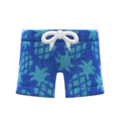 Pineapple Aloha Shorts (Blue) NH Icon.png