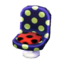 polka-dot chair