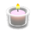 Glass holder with candle's Pink variant