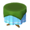 Round-Cloth Table (Green - Sky Blue) NL Model.png