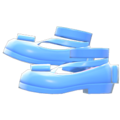 Shiny Bow Platform Shoes (Light Blue) NH Icon.png