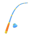 Colorful Fishing Rod (Blue) NH Icon.png