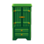green wardrobe