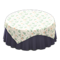 Large Covered Round Table (Floral Print - Plain Navy) NH Icon.png