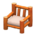 Log Chair's Orange Wood variant