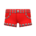 Pleather shorts's Red variant