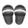 Shower Sandals (Black) NH Icon.png