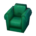 Simple armchair's Green variant